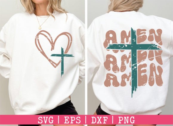 Amen Retro Christian SVG PNG Jesus God Graphics
