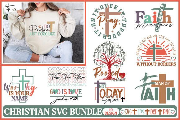 Boho Christian Graphics for T-Shirt Designs