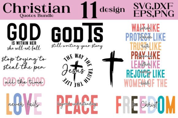 Christian SVG Bundle: Graphics for T-Shirt Designs