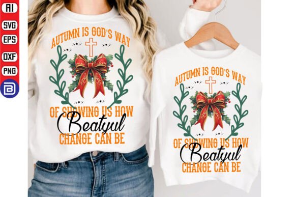 Coquette Christian Fall SVG T-shirt Graphics