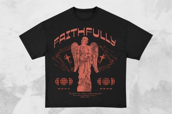 Faithfully Christian T-shirt Design Graphics