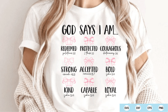 God Says I Am Svg: Graphics for T-Shirt Designs
