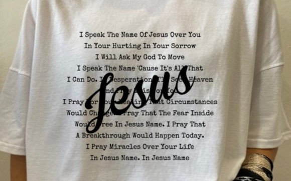 I Speak the Name of Jesus Christian Graphics for T-Shirt Designs