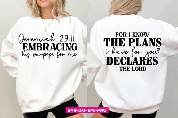 Jeremiah 29:11 SVG for T-Shirt Designs & Graphics