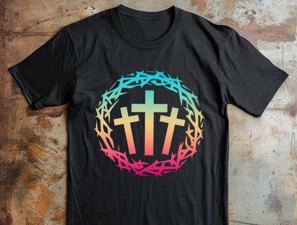 Jesus Cross SVG for Graphics & T-Shirt Designs
