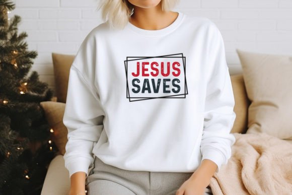 Jesus Saves Christian Design Graphics for T-Shirt Designs