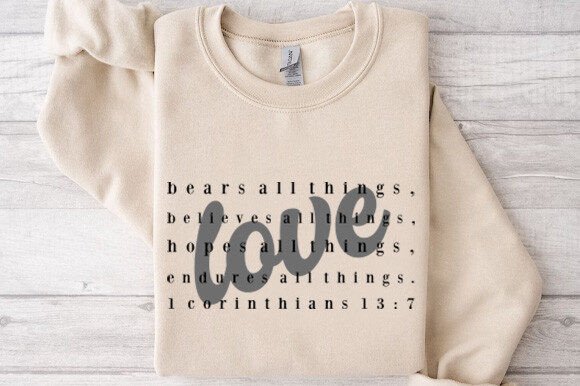 Love Christian SVG PNG Jesus Graphics for T-Shirt Designs