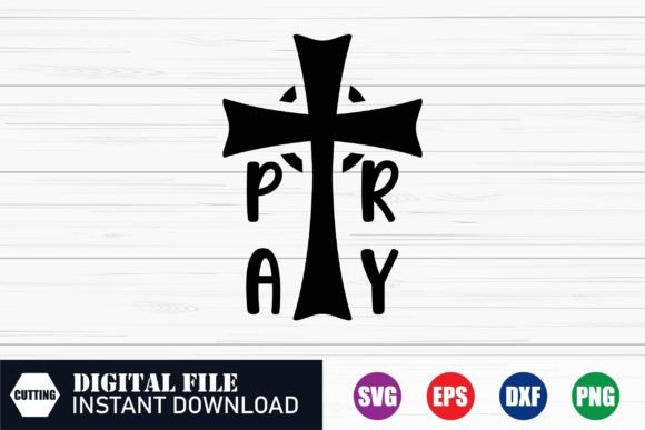 Pray Vector: Faith Graphics for T-Shirt Designs