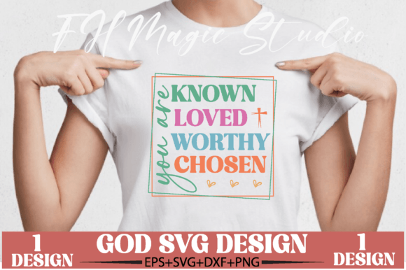 You Are Known: Christian Graphics for T-Shirt Designs